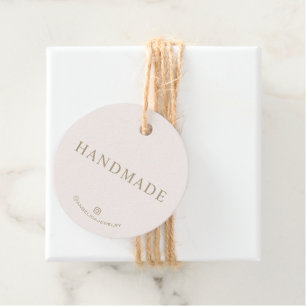 Minimalistische, handgefertigte Produkt-Tag Geschenkanhänger