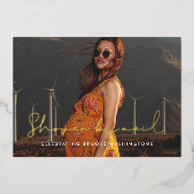 Minimalistische, handgeschriebene Baby-Dusche per