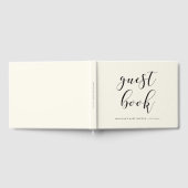 Minimalistische, handgeschriebene Babydusche Gästebuch (Voll)