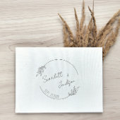 Minimalistische handgeschriebene botanische Save t Gummistempel