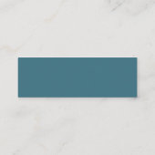 Minimalistische handgeschriebene Bücher für Babyan Mini Visitenkarte (Rückseite)