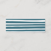 Minimalistische handgeschriebene Display-Duschkart Mini Visitenkarte (Rückseite)