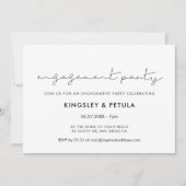 Minimalistische handgeschriebene Gesprächspartei Einladung (Vorderseite)