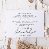 Minimalistische handgeschriebene Godmets-Angebotsk Einladung