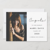 Minimalistische handgeschriebene Gratulationen Ankündigung (Vorderseite)