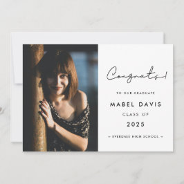 Minimalistische handgeschriebene Gratulationen Ankündigung