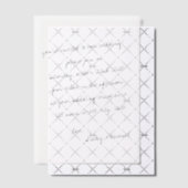 Minimalistische handgeschriebene Hochzeit Pergament Einladungen (Versetzt (Einladung))