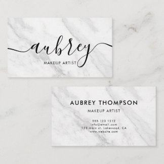 Minimalistische handgeschriebene Kalligrafie | Cus Visitenkarte