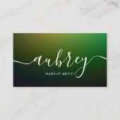 Minimalistische handgeschriebene Kalligrafie | Cus Visitenkarte (Vorderseite)