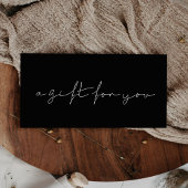 Minimalistische handgeschriebene Schenkungsurkunde