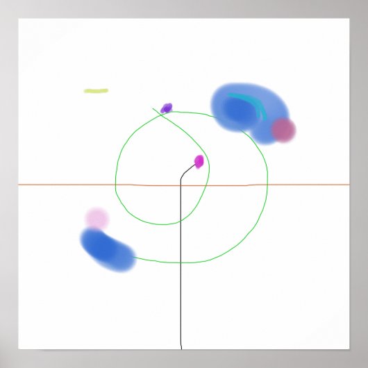 Minimalistische, handGezeichnet Linien Poster (Vorne)