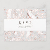 Minimalistische handgezeichnet Wildblumen Hochzeit Postkarte (Vorderseite)