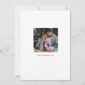 Minimalistische handgezeichnete Script-Hochzeit sp Save The Date (Rückseite)