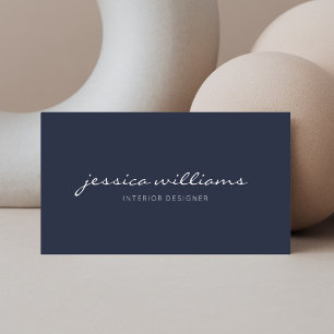 Minimalistische Handschrift Beruflich Visitenkarte