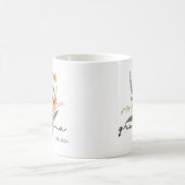 Minimalistische Handschrift Großmutter Blume Tasse (Mittel)
