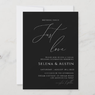 Minimalistische Handschrift Nichts Fantasievolles, Einladung