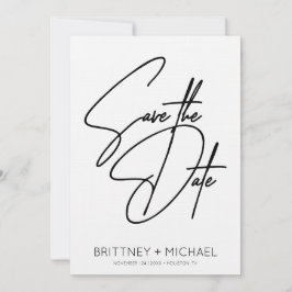 Minimalistische Handschrift Save The Date