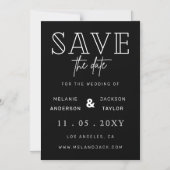 Minimalistische Handschrift Save the Date Magneteinladung (Vorderseite)