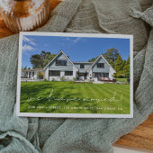 Minimalistische Handschrift Wir sind umgezogen Postkarte