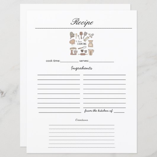 Minimalistische Handschriftenliste (Vorne/Hinten)