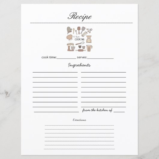 Minimalistische Handschriftenliste (Vorderseite)