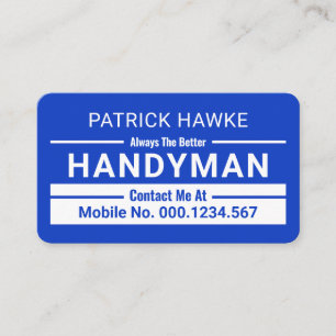Minimalistische Handwerker-Rahmenlinien Visitenkarte