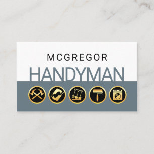 Minimalistische Handwerker-Tools-Schicht Visitenkarte