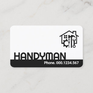 Minimalistische HANDYMAN-Zuhause-Reparaturen Visitenkarte