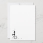 Minimalistische Hängebräßung Einladung (Rückseite)