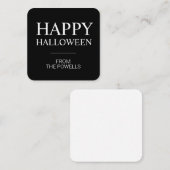 MINIMALISTISCHE HAPPY HALLOWEEN ENCLOSURE-KARTEN | BEGLEITKARTE (Vorne/Hinten)