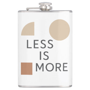 Minimalistische Harmonie Flachmann