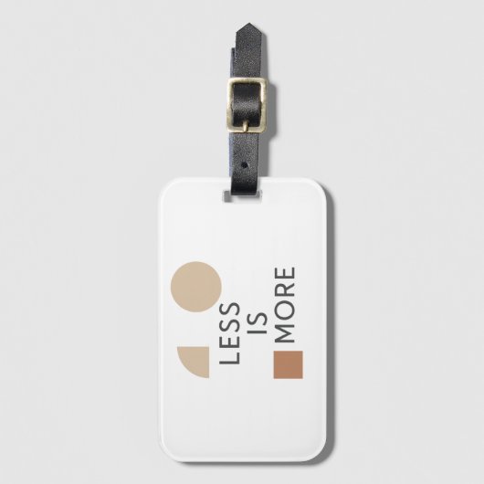 Minimalistische Harmonie Gepäckanhänger (Vorderseite Vertikal)