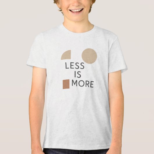 Minimalistische Harmonie Tri-Blend Shirt (Vorderseite)