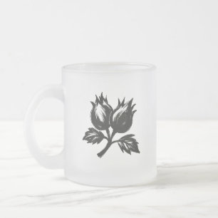 Minimalistische Haselnuss – Botanisches Design mit Mattglastasse