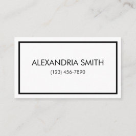 Minimalistische Hauptstädte - Visitenkarte