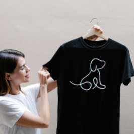 Minimalistische Haustiere Welpe T-Shirt