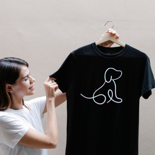 Minimalistische Haustiere Welpe T-Shirt