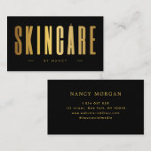 Minimalistische Hautpflege Visitenkarte (Vorne/Hinten)