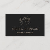 Minimalistische HeilHände Planet Himmelswelt Visitenkarte (Vorderseite)