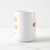 Minimalistische Herbstbäume Kaffeetasse (Mittel)