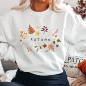Minimalistische Herbstblume Sweatshirt