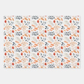 Minimalistische Herbstlaube - Eleganz im Herbst Geschenkpapier Set (Vorderseite 3)