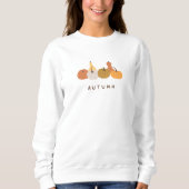 Minimalistische Herbstpumpen Sweatshirt (Vorderseite)