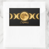 Minimalistische Himmelsmondphasen Rechteckiger Aufkleber (Tasche)