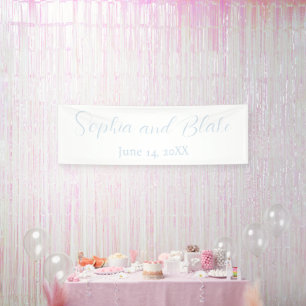 Minimalistische himmlische Hochzeit Banner