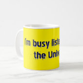 Minimalistische himmlische Kaffeetasse (Vorderseite Links)