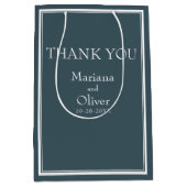 Minimalistische Hochzeit an den Grenzen Mittlere Geschenktüte (Vorderseite)