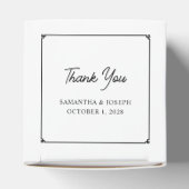 Minimalistische Hochzeit an der griechischen Grenz Geschenkschachtel (Oben)