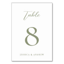 Minimalistische Hochzeit auf Grün und Weiß