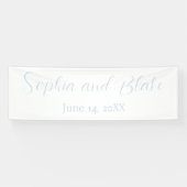 Minimalistische Hochzeit Banner (Horizontal)